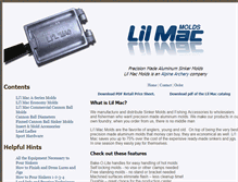 Tablet Screenshot of lilmacmolds.com